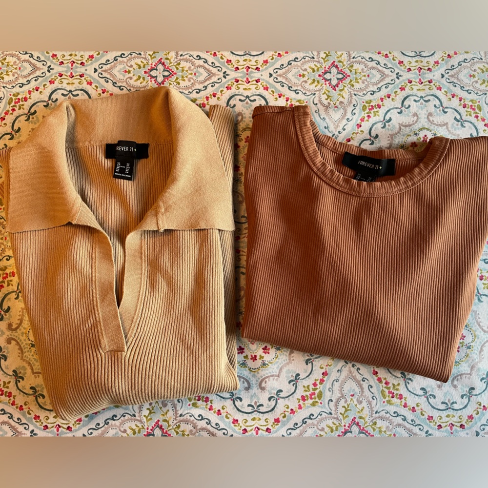 Forever 21 Ribbed Knit Tops